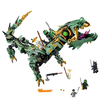 

New 06051 592pcs Compatible Lepining 70612 Ninjagoes Flying Mecha Dragon Building Blocks Bricks Toys children gift Model Gift