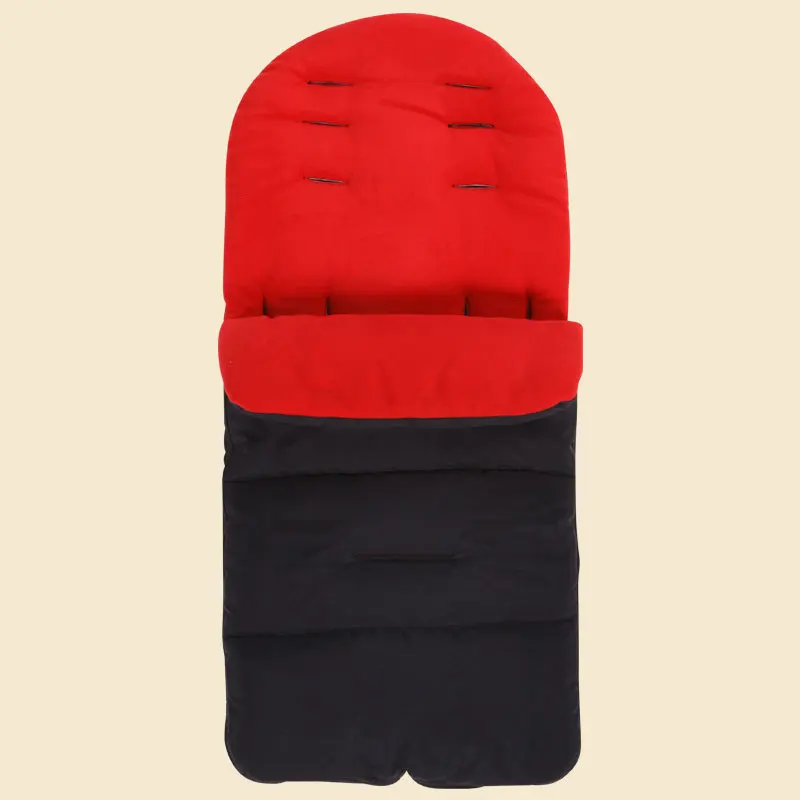 red-black Детский спальный мешок для младенцев, зимний спальный мешок для коляски, плотный теплый конверт для коляски, спальные мешки, детский спальный мешок, От 1 до 3 лет - Цвет: red-black
