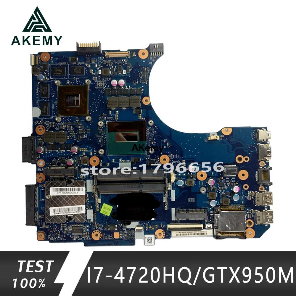 N551JX материнская плата для ноутбука For Asus N551J N551JK N551JM N551JW G551J G551JK G551JM G551JW I7 4720HQ/GTX950M