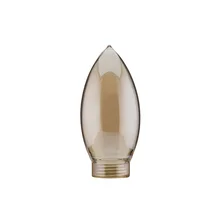87553 Glas Kerze Minihalogen Gold