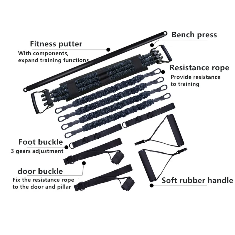 BenchPressResistanceBandsBenchPressRemovableChestMuscleBuilder