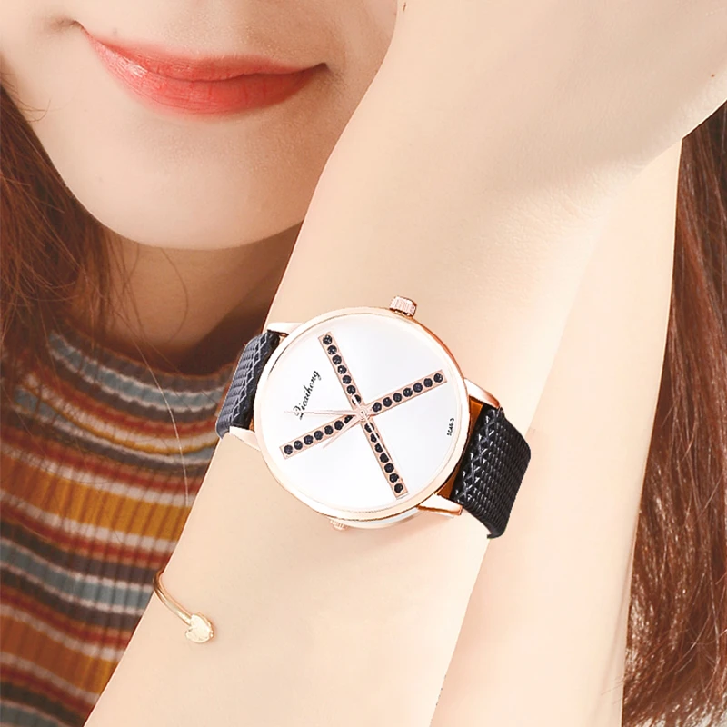 Новинка 2020 роскошные брендовые полосатые женские часы простые Стильные