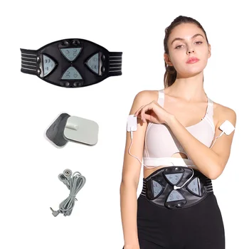 

2-4 Controllers Abdominal Trainer Electric Belt Muscle Stimulation Exercise Machine ABS EMS Trainer Body Slimming Belt Apparatus