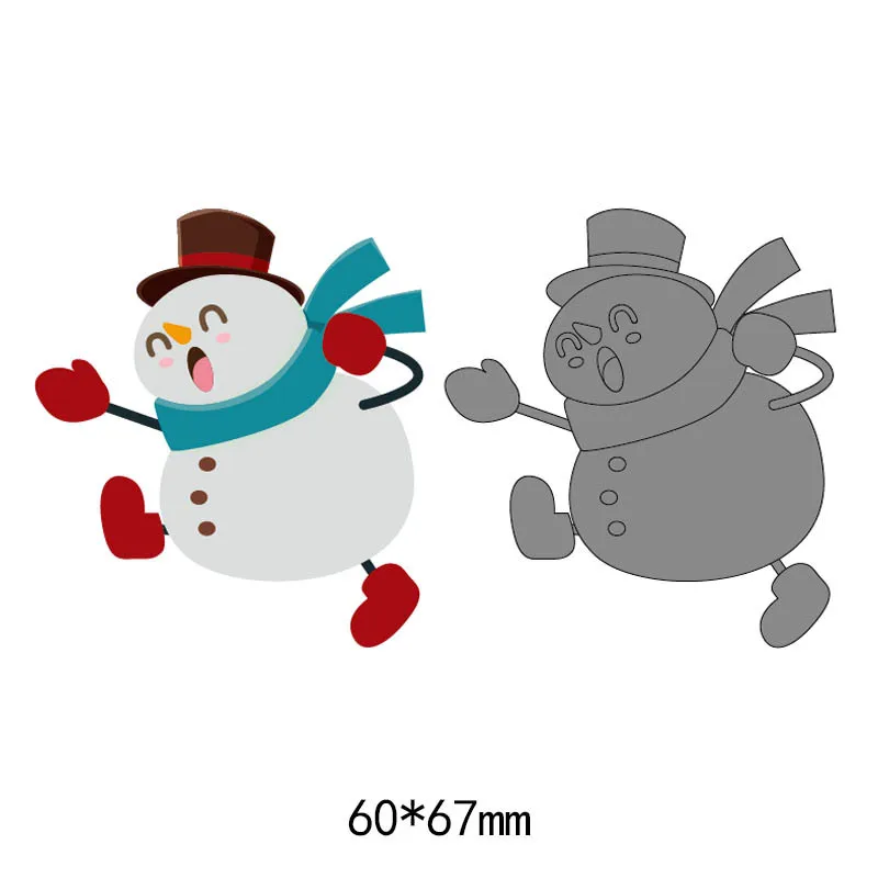 

2019 New Christmas snowman metal Cutting Dies Stencils for DIY Scrapbooking stamping Die Cuts Paper Cards craft dies
