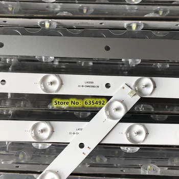 

1Set =3pieces 739mm 3V LED Backlight strip 10 Lamp For Pro scan 39 inch LCD TV IC-E-CNA039D139 V390HJ1-P02