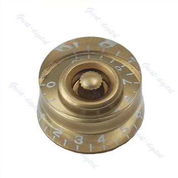 

10pcs/lot Gold Speed Control Knob Numerals For Electric Guitar New Whosale&Dropship