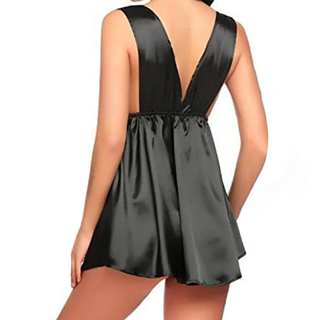 New Fashion Women Sexy Lingerie Lace V collar Comfortable Lingerie Sleepwear Night Sleep Dress Nighties for Women Underwear