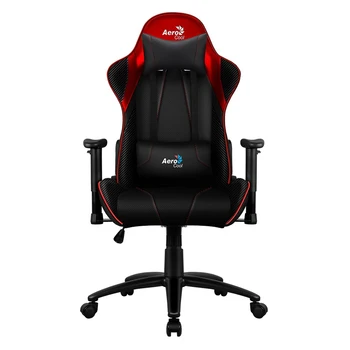 

Game chair aerocool AS100 air, on wheels, PVC/polyurethane, black/red, (AC100 black red)