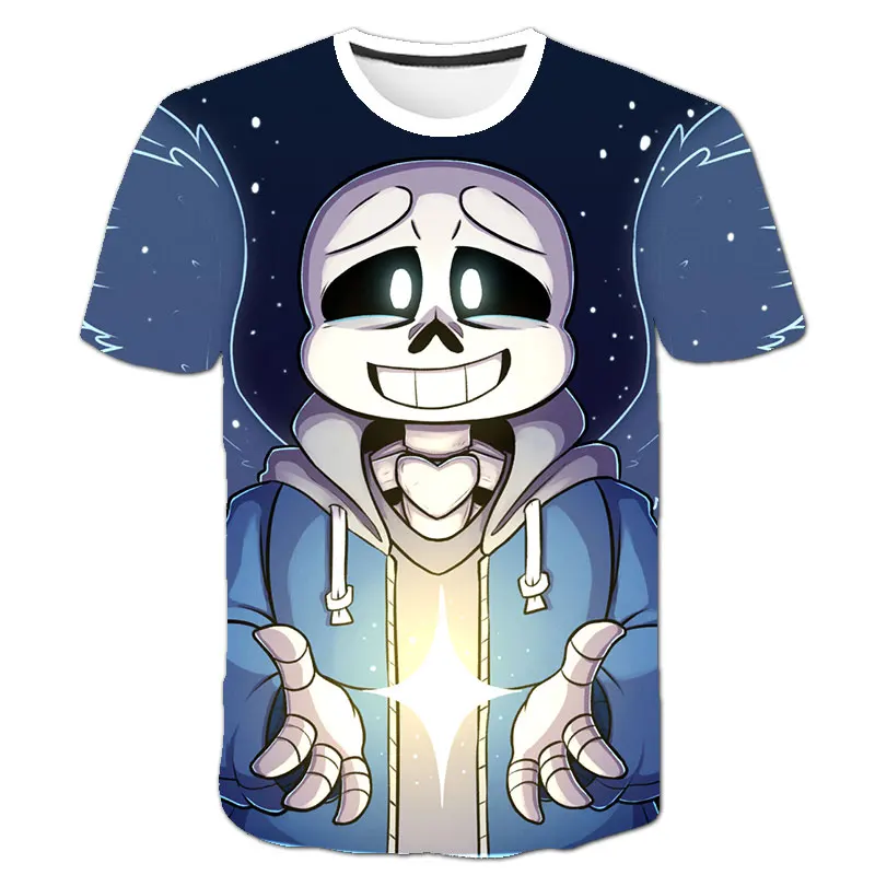 Новинка 2020 летняя одежда для мальчиков футболка с 3D рисунком undertale детская