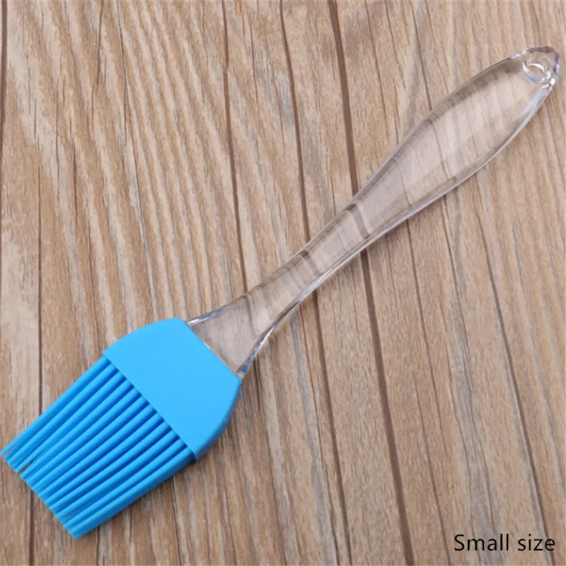 2Pcs/lot Silicone Butter Brush Bakery Crystal Handle Grill BBQ Brush Baking Tools for Cakes Reposteria y Pasteleria Accesorios