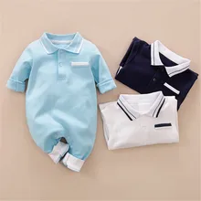 Cheap Baby Rompers For Boys Gentlemen Jumpsuits Pajamas Long Sleeve Newborn Bebes Cotton Outfits Clothes 0-24M Toddler Infant Costumes Cheap Baby Rompers For Boys Gentlemen Jumpsuits Pajamas Long Sleeve Newborn Bebes Cotton Outfits Clothes 0-24M Toddler Infant Costumes