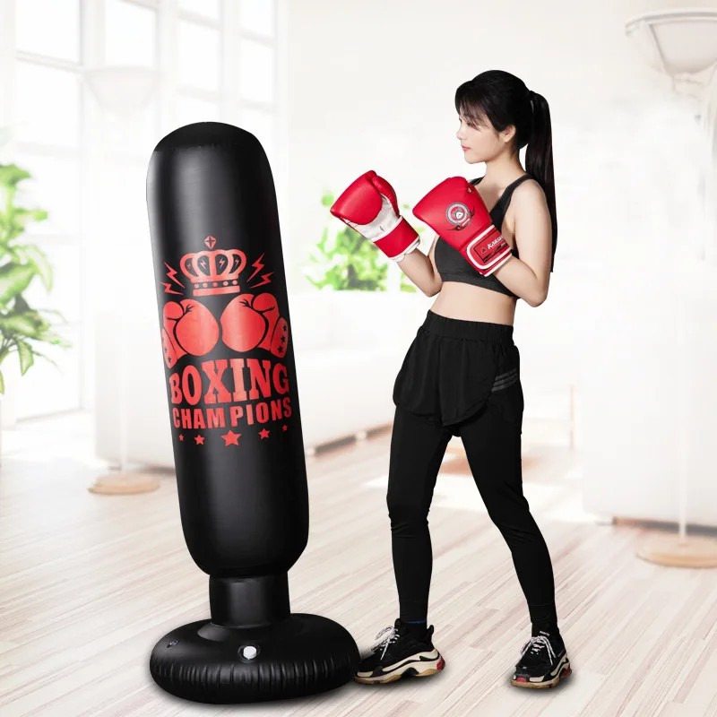 

New Style 1.6 M Inflatable Boxing Column Tumbler Boxing Sandbag Adult Relaxation Relieve ONE'S Feelings Inflatable Combat Column