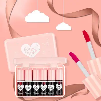 

6 Colors/set Lovely Shimmer Lipgloss Set Smooth Mirror Surface Lip Gloss Long Lasting Moisturizing Lips Makeup Liquid Lipstick