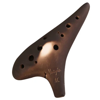 

12-Hole Antique Smoldering Ocarina Professional Mid-Tone C-Tone Ocarina 12Ac Submarine-Type Handmade Ocarina