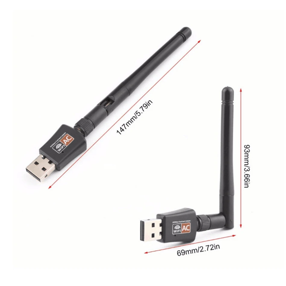 600 м беспроводной USB WiFi адаптер Сетевая карта Wifi приемник 2 4G/5G двухдиапазонные