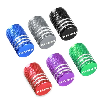 

Aluminum New Wheel Tires Valves Tyre Stem Air valve Caps fit for Nissan Nismo Juke Note Navara Leaf Qashqai Xtrail Car styling