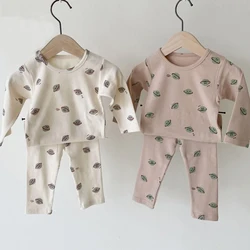 LZH – pyjama de printemps pour bébé fille, vêtements de maison pour nouveau né, ensemble de 2 pièces pour enfants de 0 à 5 ans 