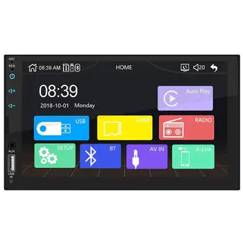 

7"HD Touch 2 Din Screen Car MP5 Player for Apple Carplay CarLife FM/USB/AUX/Bluetooth Rearview Mirror Link Car Multimedia Player