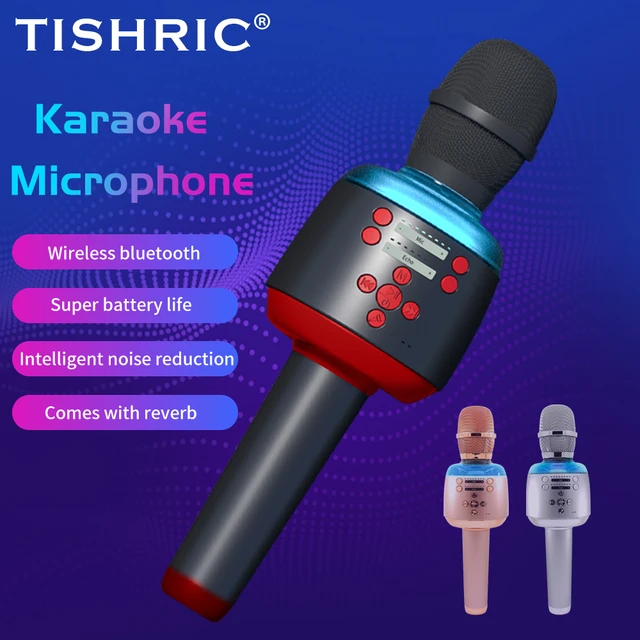 Micro sans Fil Karaoke Avec Haut-Parleur Caisse Intégré Bluetooth de Poche