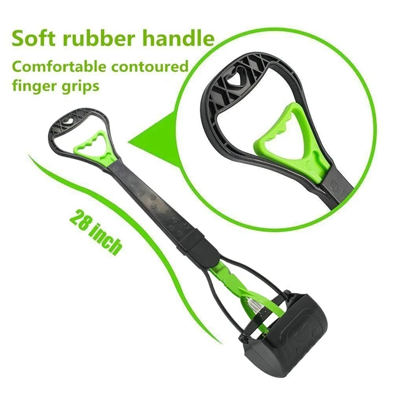Большой Pooper Scooper для собак-длинная ручка для собак Poop Scooper-для домашних животных, для уборки, для уборки, без запаха