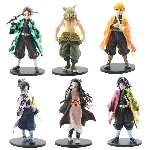 Z30 Anime 16CM Demon Slayer Kimetsu no Yaiba figure Kamado Tanjirou Action Figure Agatsuma Zenitsu Nezuko Warrior PVC Model Toy 1