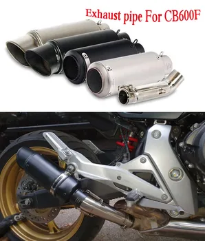 

Slip in CBF600 motorcycle CB600F mid-section circular exhaust pipe with DB Killer muffler for CBF600 cbr 650f