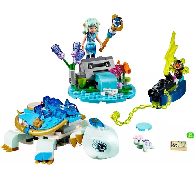 

41191 230pcs Legoinglys Elves Series The Naida & The Water Turtle Ambush Model Building Block Brick Toys for Children 30015