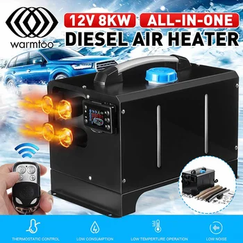 

Portable Mini All In One Car Heater 8KW 12V Air Diesels Heater LCD Montor Remote For Trucks Motorhomes Boats Bus Free Silencer