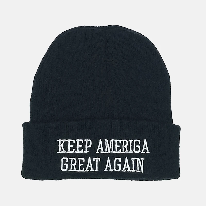 Trump, настоящая вязаная шапка, унисекс, зимняя теплая шапка, новинка, Make America Great agne, шапки с вышивкой, Trump President, модная шапка