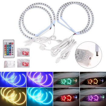

050 RGB Flash SMD Led Angel Eyes Halo Rings Car Led Fog Light Motorcycle Daytime Running Light DRL Headlight