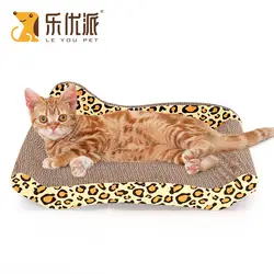 Запатентованный кошачий лежак, игрушка для кошек, Когтеточка, товары для кошек, износостойкая гофрированная бумага, большой размер, Leopord Pat