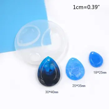 

5 Pcs/set Silicone Oval Mold with Hole Pendant DIY Craft Jewelry Pendants Decor Making Epoxy Resin Molds Dried Flower Resin Deco