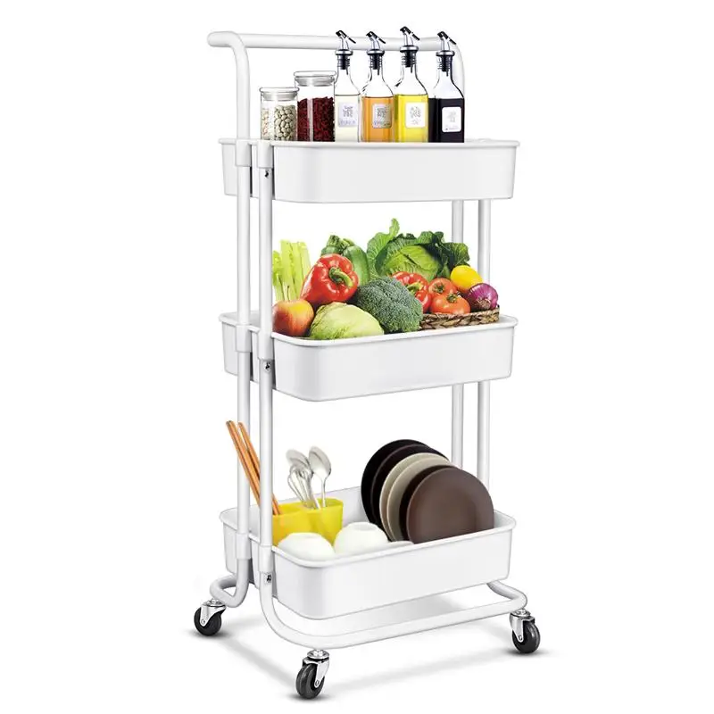 HOMEMAXS Кухня стеллаж для хранения Товары холодильник боковая полка 3 Слои Ванная