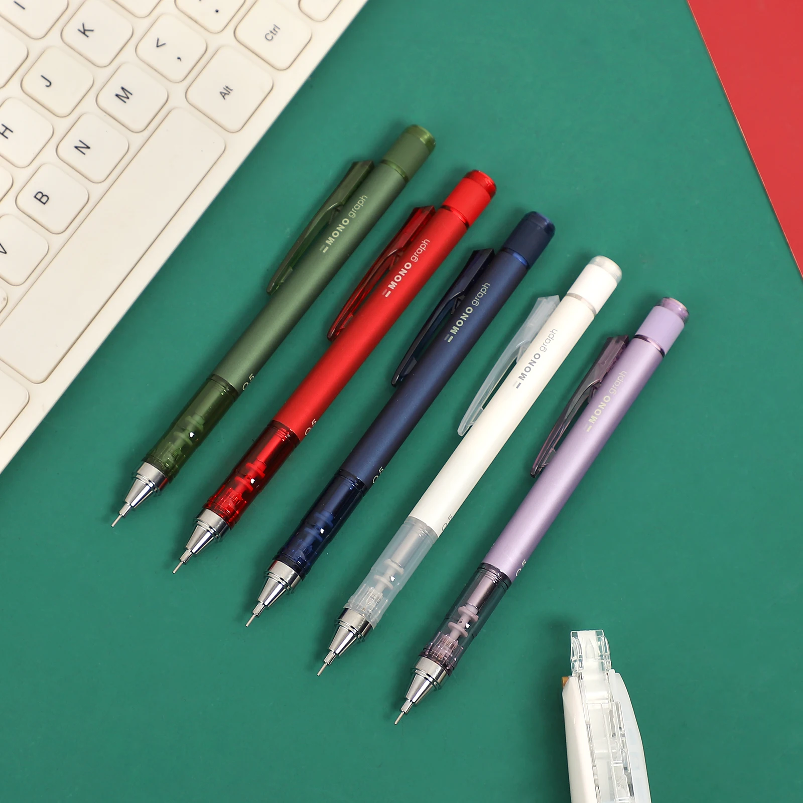 1 Pcs Vintage Shake TOMBOW Mechanical Pencil Student Writing Metal