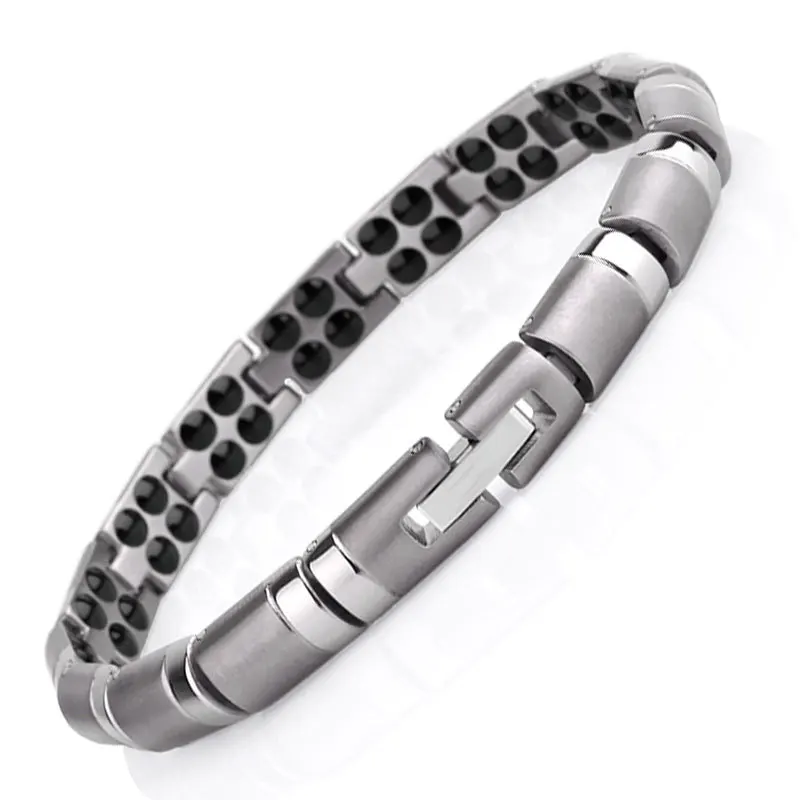 Women Men 99.99% Titanium Germanium Beads Bracelet Balance Body 2021 Chrismas Health Gift 4