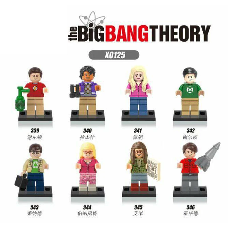 

X0125 Building Blocks Bricks The Big Bang Theory TBBT Sheldon Leonard Penny Howard Action Figures Toys for Children Collection