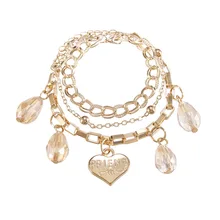 Соединенные Штаты крест-границы ювелирные изделия мода многослойный сплав браслет личности Джокер буквы любовь браслет с хрустальной подвеской