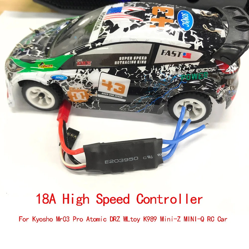 18A контроллер скорости бесщеточный ESC для RC Drift Car Kyosho TAMIYA WLtoys K989 1/24 1/28 1/32 Mini Z MINI