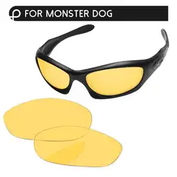 Желтый кристалл Замена линзы для монстр очки для собак Frame 100% UVA и UVB Защита