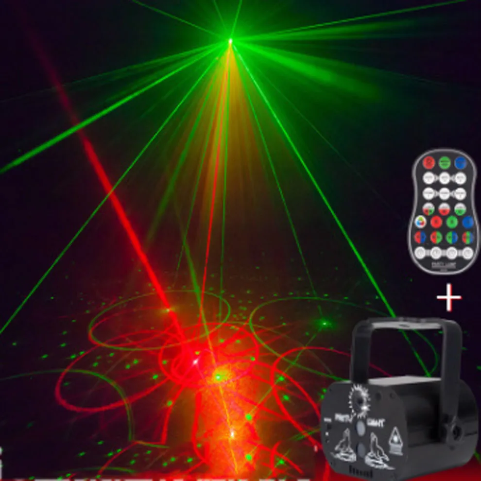 

Sound-Activated 60 Patterns LED Laser Projector Stage DJ Disco Light Club Dancing Party Light Christmas Stage Effect Lighting