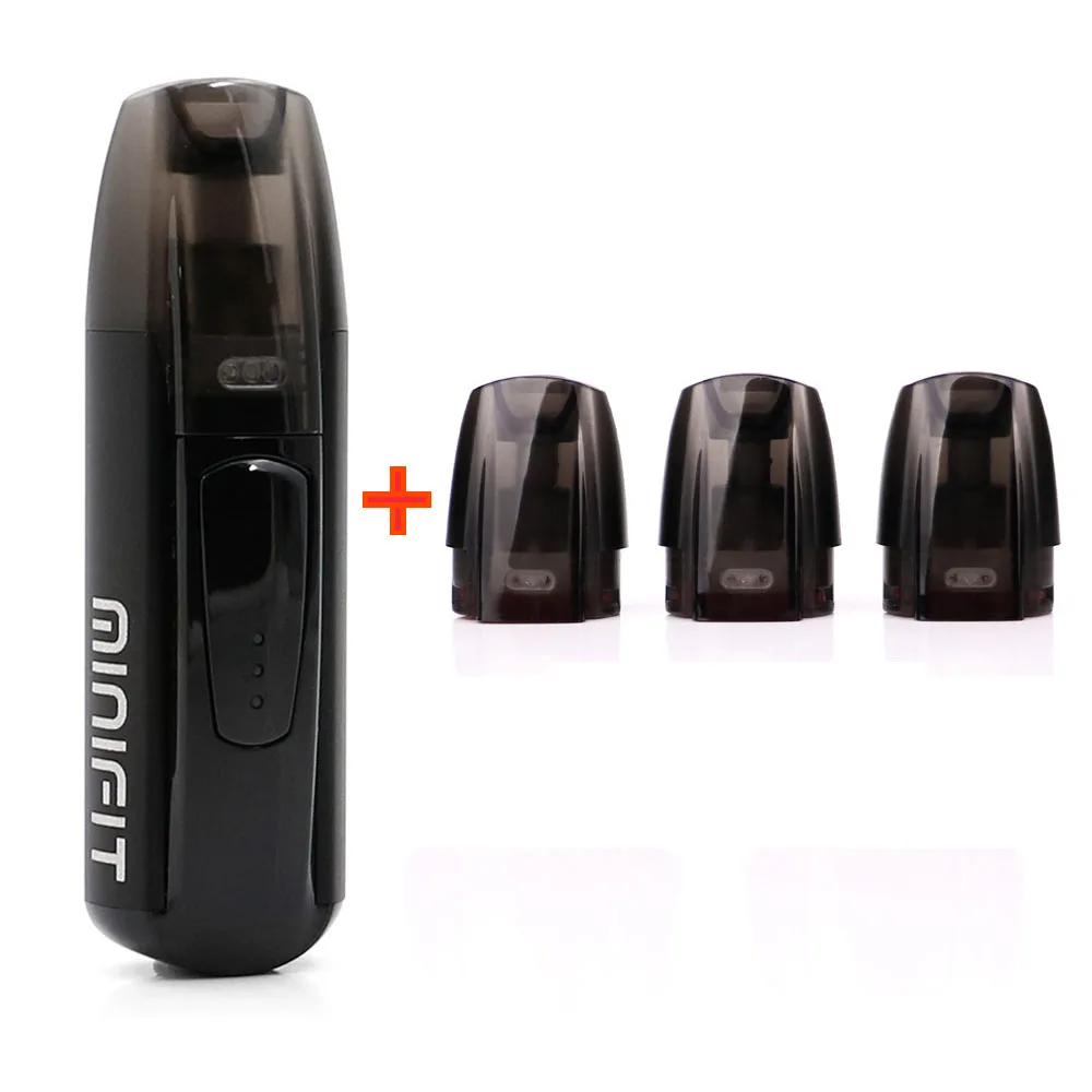 black and normal pod Justfog minifit стартовый набор 370 мАч vape мини стартовый набор и новейший Minifit керамический Pod 1,5 мл емкость Pod электронная сигарета vape комплект - Цвет: black and normal pod