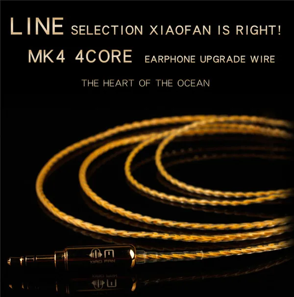 Xiaofan mk4 4 Core с серебряным покрытием обновления кабель 2,5/3,5/4,4 мм балансный кабель с MMCX/2pin разъем для sony ex1000 ie80 se535