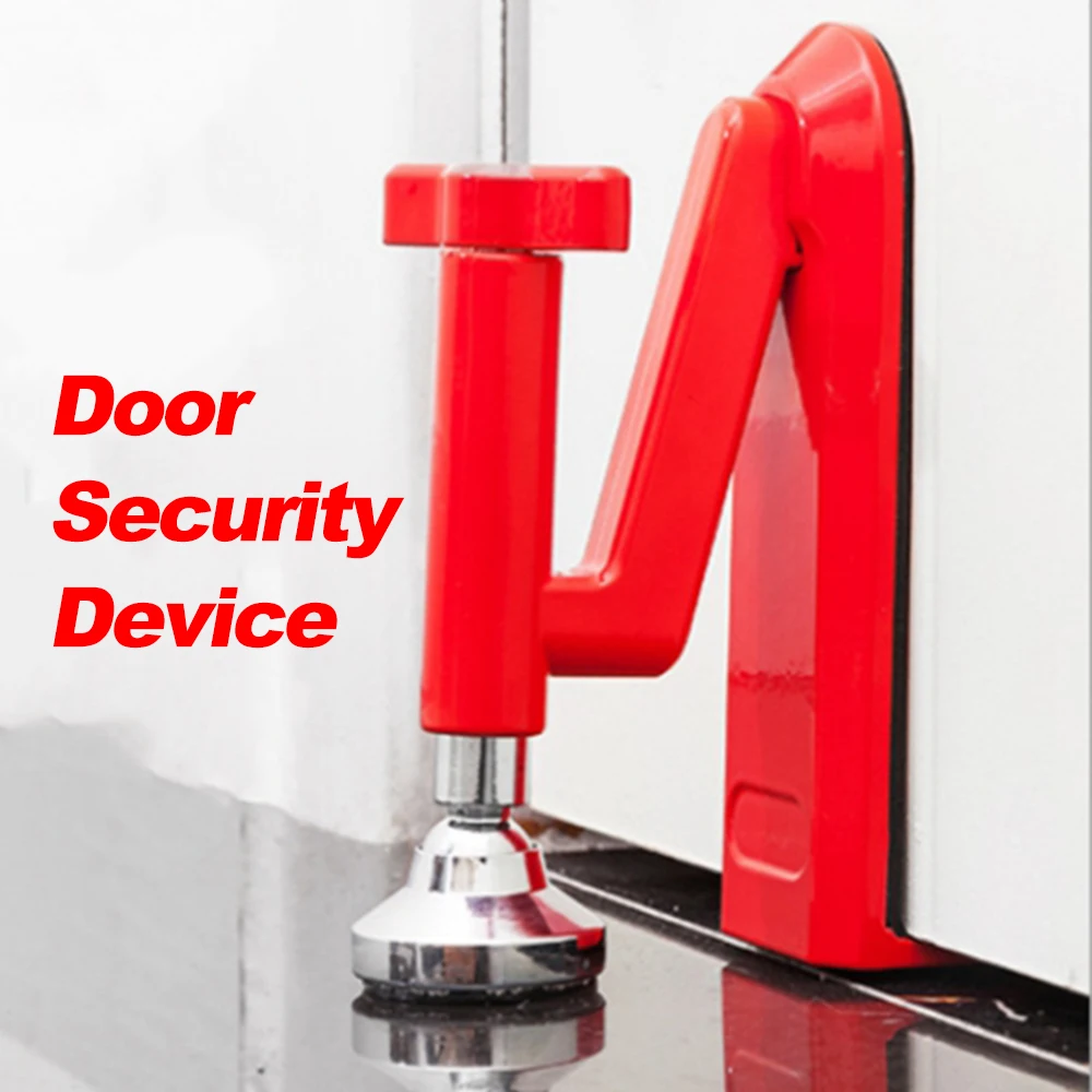

Portable Door Stops Metal Mounted Nail-free Door Stopper Floor Doorstop Hardware Door Security Devices For Travel Hotel Home