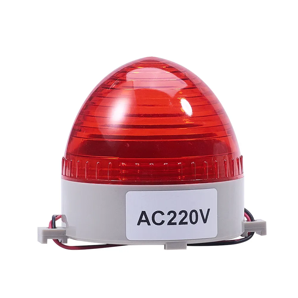 Othmro DC 220V 3W Red Green Buzzer Sound Signal Lamp Tower Light Indicator Warning Light LTE1101J 