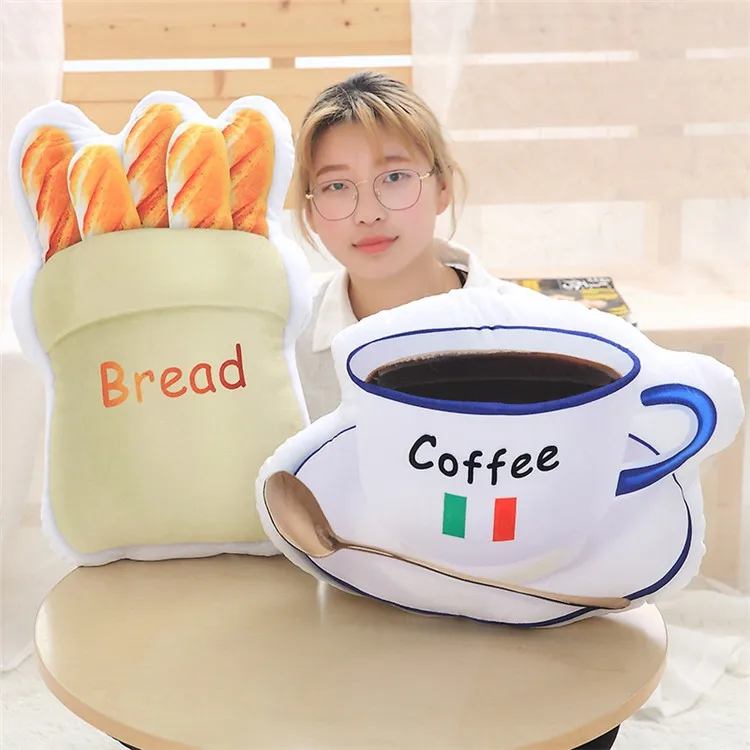 Yangzhou Michaux INS Creative Meals Series Model Plush Pillow Decorations Customized Cushion