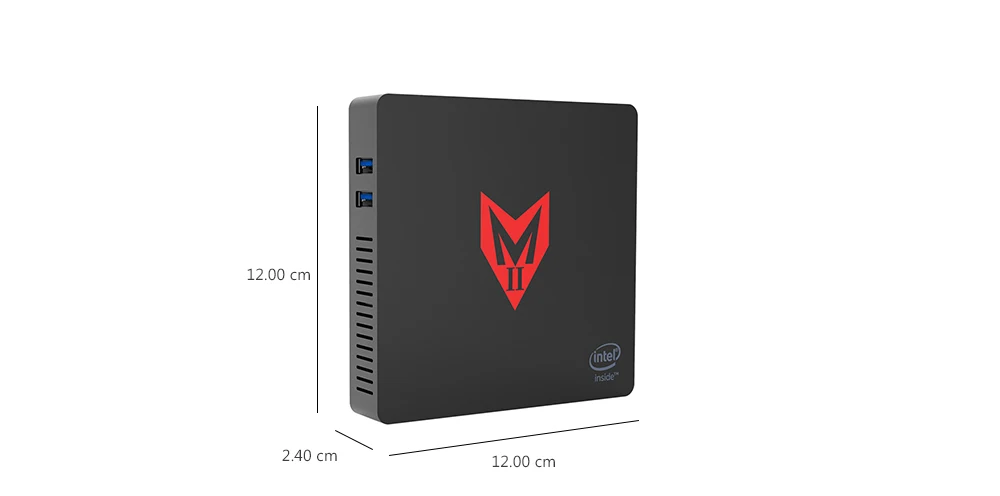 Мини-компьютер MII-V Apollo Lake J3355 с подсветкой 4 Гб LPDDR4 64 Гб Bluetooth 4,0 2,4 ГГц+ 5,8 ггц WiFi 1000 Мбит/с 4 x USB3.0 поддержка 4K