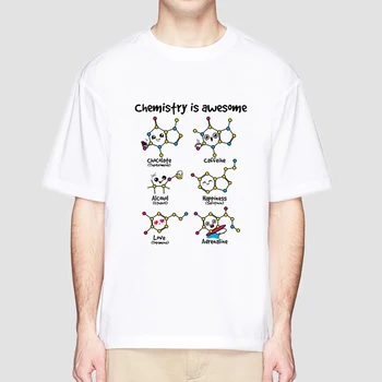 

chemistry 2018 new arrivels Men Cartoon Comic T-shirt Short sleeve O-Neck Fashion t shirt Cool male Tshirt MR3268