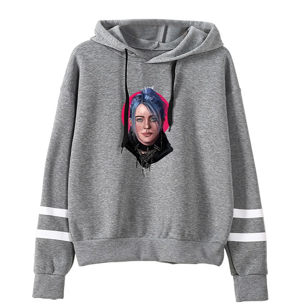 Billie Eilish толстовки женские/мужские Harajuku толстовки с капюшоном и длинным рукавом Лидер продаж Повседневная Уличная одежда хипстер крутой пуловер Топы