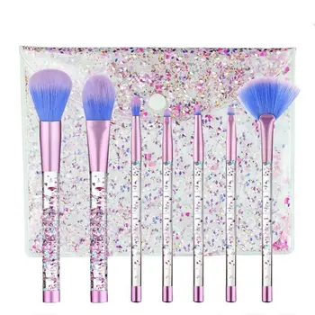 

7Pcs/Set Diamond Makeup Brushes Kit Lips Eyes Powder Foundation Blush Cosmetic Colorful for Women Make Up Tools