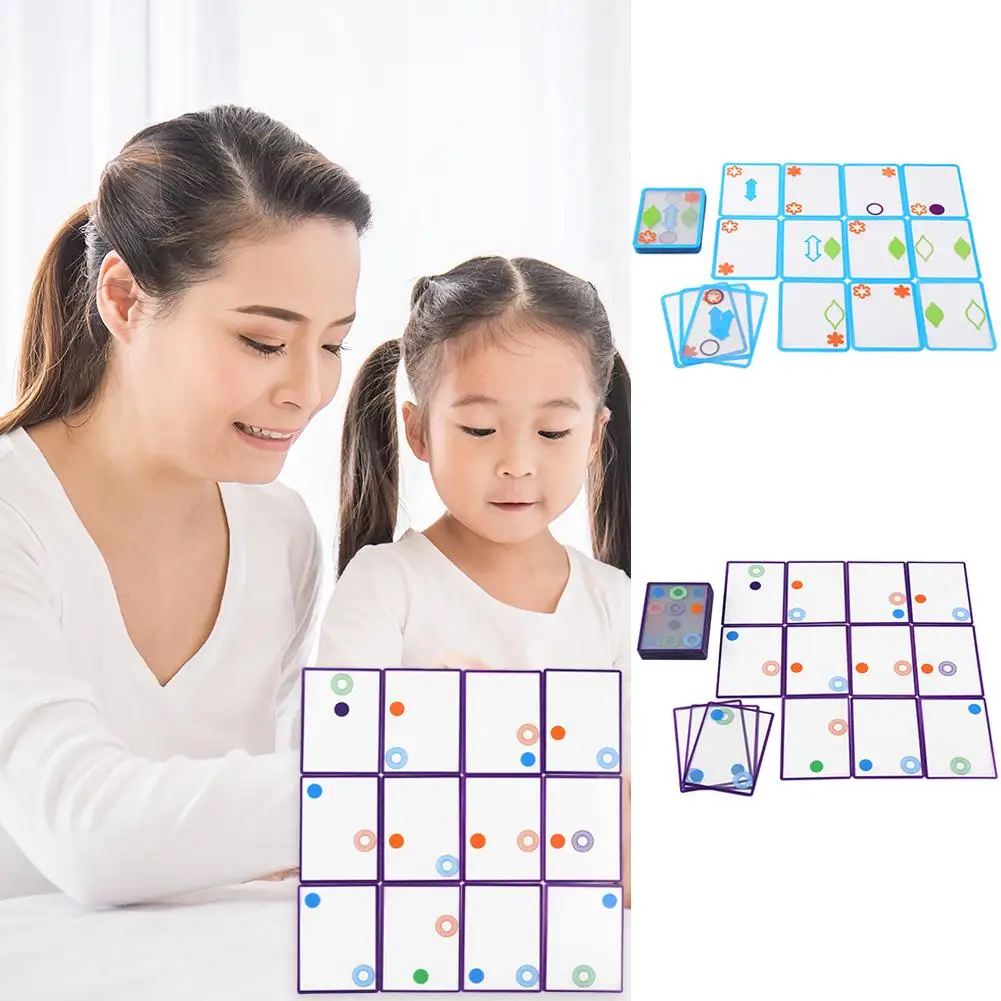 

Overlapping Card Excellent ABS Plastics Prolonged Durable Game Toy Swish Set Spatial Logical Train Intelligent Kids Gift